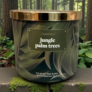 🌴GOOSE CREEK🌴Jungle Palm Trees 3-Wick Soy Wax Blend Candle/NIP